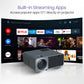 (Open Box) Portronics Beem 440 Smart LED Projector with 720p HD Resolution, Rotatable Design, Built-in Streaming Apps (Netflix, Prime Video, Hotstar), 2000 Lumens, Screen Mirroring, 3 Watts Speaker (White)