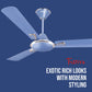 Havells 1200Mm Festiva Prime Bldc Motor Ceiling Fan|5 Stars Cf With Rf Remote, 100% Copper, Upto 57% Energy Saving|Eco Active Technology, 2 Year Warranty|(Pack Of 1, Dusk Chrome)