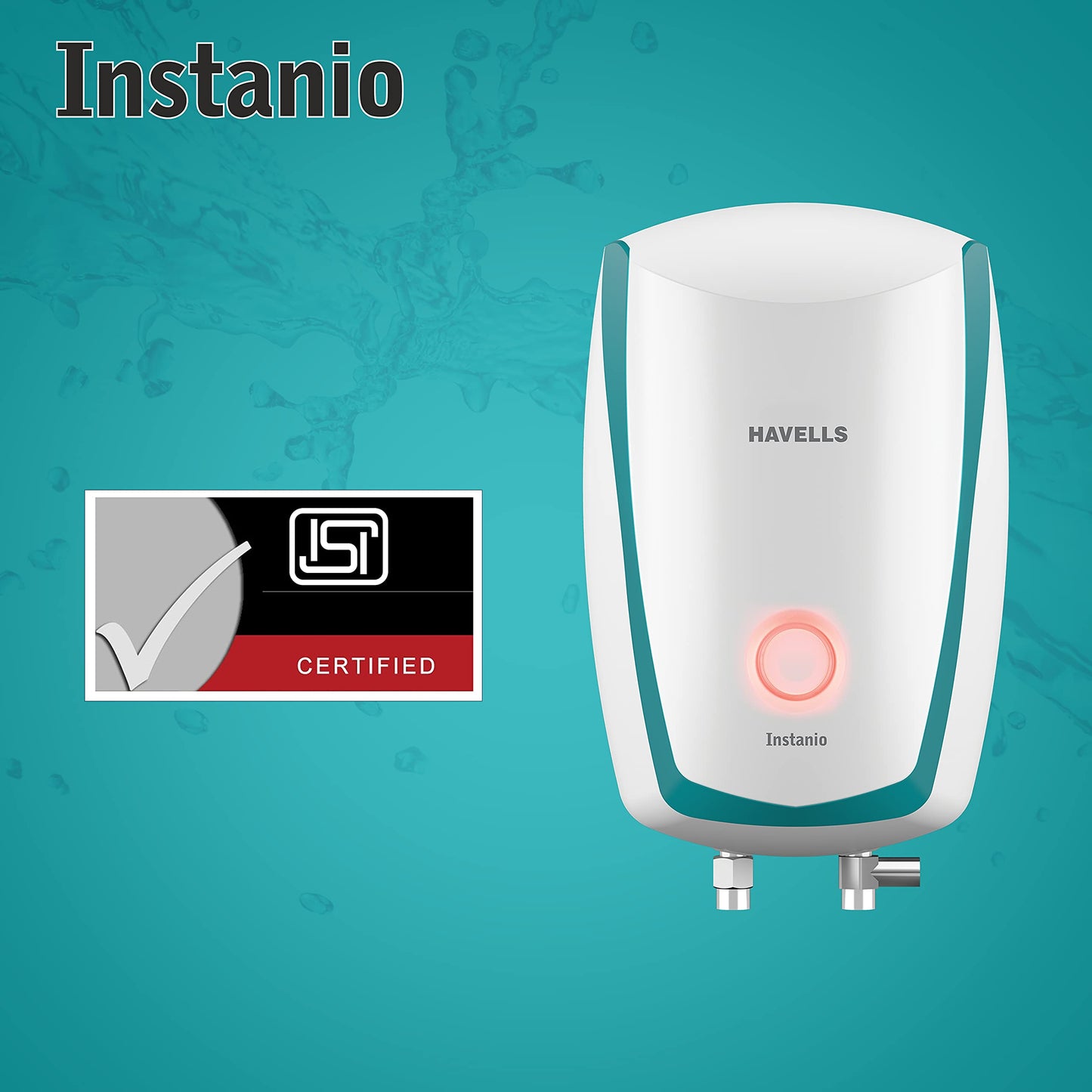 Havells Instanio 3-litre Instant Wall Mounted Water Heater (White/Blue)