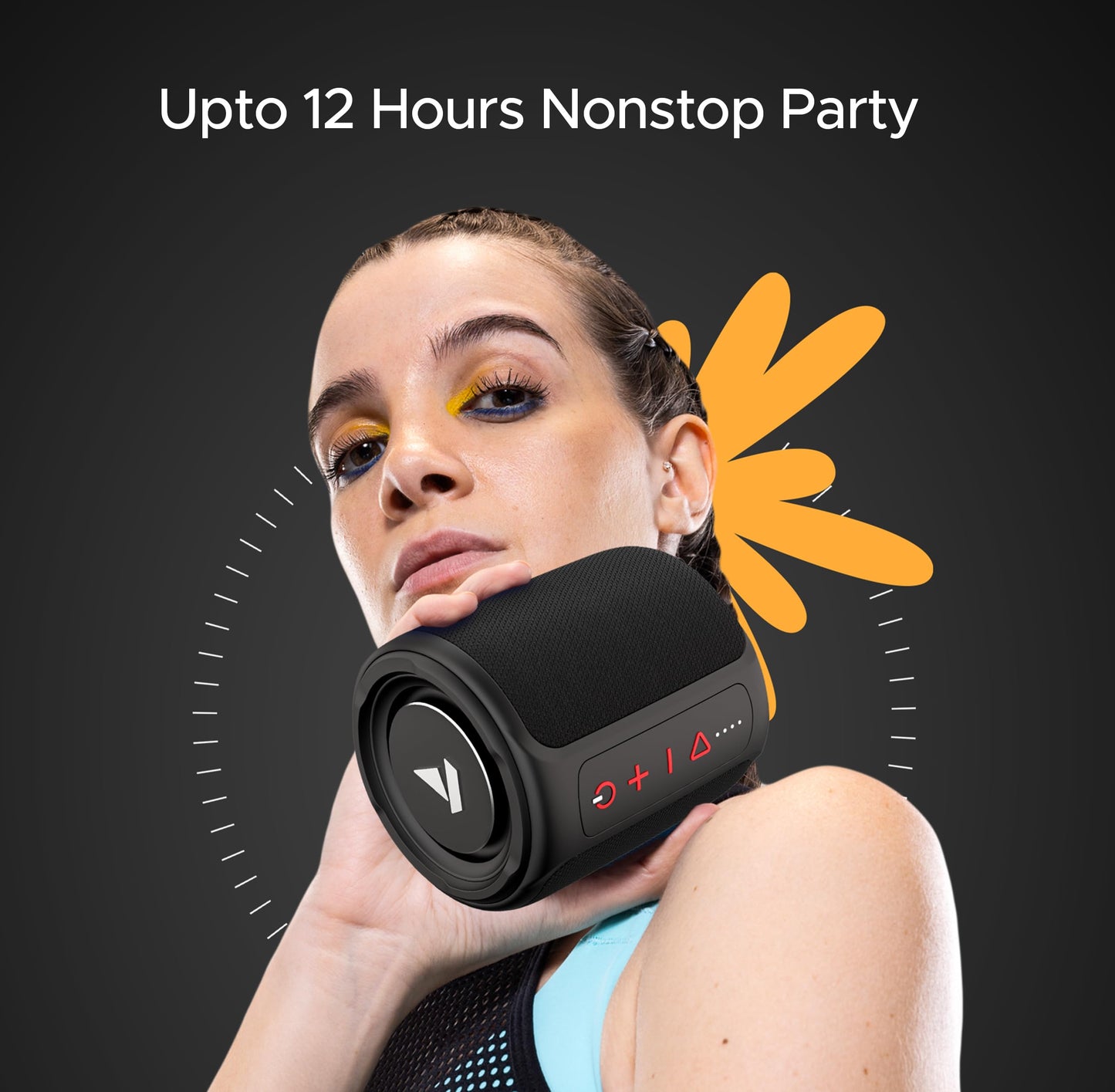 (Open Box) boAt Stone 352 Bluetooth Speaker with 10W RMS Stereo Sound, TWS Feature, Up to 12H Total Playtime, Multi-Compatibility Modes and Type-C Charging(Assassin Red-Deadpool Edition)