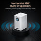 (Open Box) Portronics Beem 440 Smart LED Projector with 720p HD Resolution, Rotatable Design, Built-in Streaming Apps (Netflix, Prime Video, Hotstar), 2000 Lumens, Screen Mirroring, 3 Watts Speaker (White)