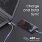 (Open Box) Ambrane 2.4A Fast Charging Output Cable with Micro to USB for Mobile, Neckband, True Wireless Earphone Charging, 480mbps Data Sync Speed, 1m Length (ACM - AZ1, Black)