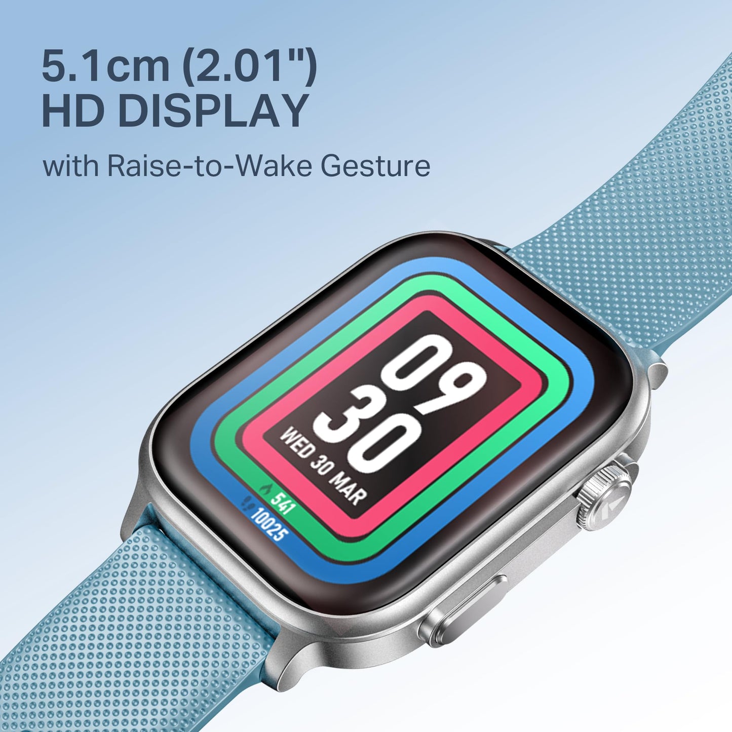 (Open Box) boAt Storm Infinity Plus w/15 Days Extensive Battery fueled by Huge 550mAh Battery, Fast Charge, 1.83”(4.65cm)HD Display, Functional Crown, BT Calling, Smart watch for Men & Women (Active Black)