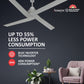 Havells Amaya 1400Mm Energy Saving With Remote Control 5 stars Decorative Bldc Ceiling Fan (Satin White)