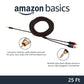 (Open Box) amazon basics 3.5Mm To 2-Male Rca Adapter Cable - 25 Feet, Black