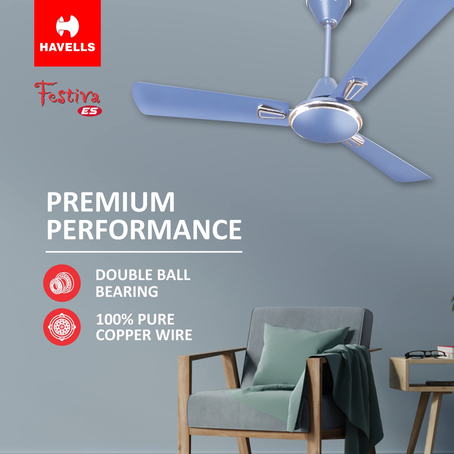 Havells Festiva 1200mm Dust Resistant Ceiling Fan