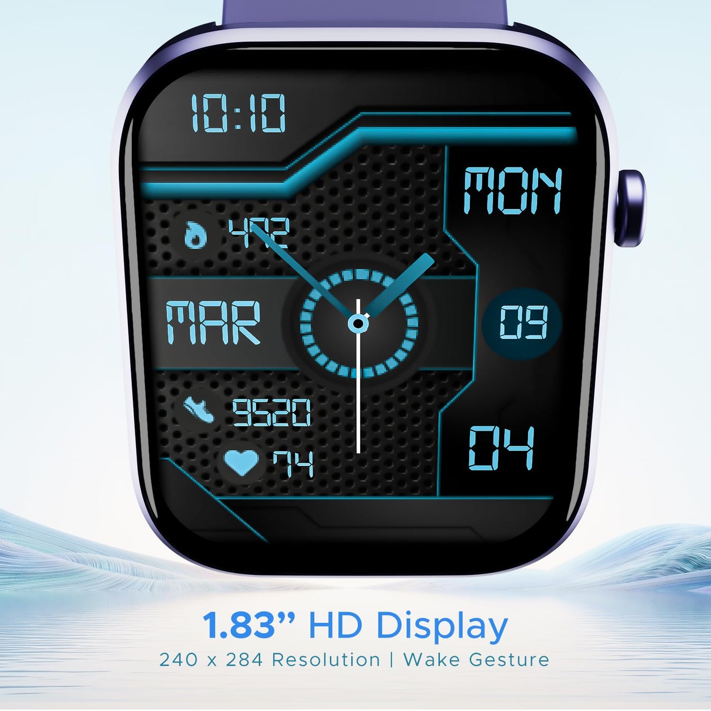 (Without Box)boAt Wave Call Smart Watch, Smart Talk w/Advanced Dedicated Bluetooth Calling Chip, 1.69 HD Display w/ 550 NITS & 70% Color Gamut, 150+ Watch Faces, Multi-Sport Modes,HR,SpO2(Caribbean Green)