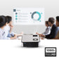 (Open Box) ZEBRONICS PIXAPLAY 53, Smart Vertical Projector, 3500 Lumens, 4K Support, 120 Inch Screen Size, Auto Focus, Auto Keystone, Bluetooth, HDMI, USB, WiFi, 1080p Support, APP Support, Miracast