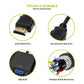 (Open Box)Tizum HDMI to VGA Adapter/Connector/Converter Cable 1080P (Male to Female) for Media Players, Xbox, Projector, Computer, Laptop, TV & More | Full HD Resolution | Compact Design | Black