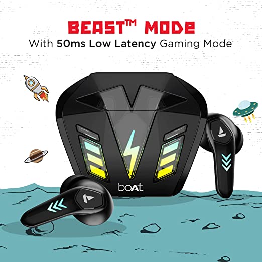 (Without Box) boAt Airdopes 190 True Wireless in Ear Earbuds with Beast Mode(50ms) for Gaming, 40H Playtime