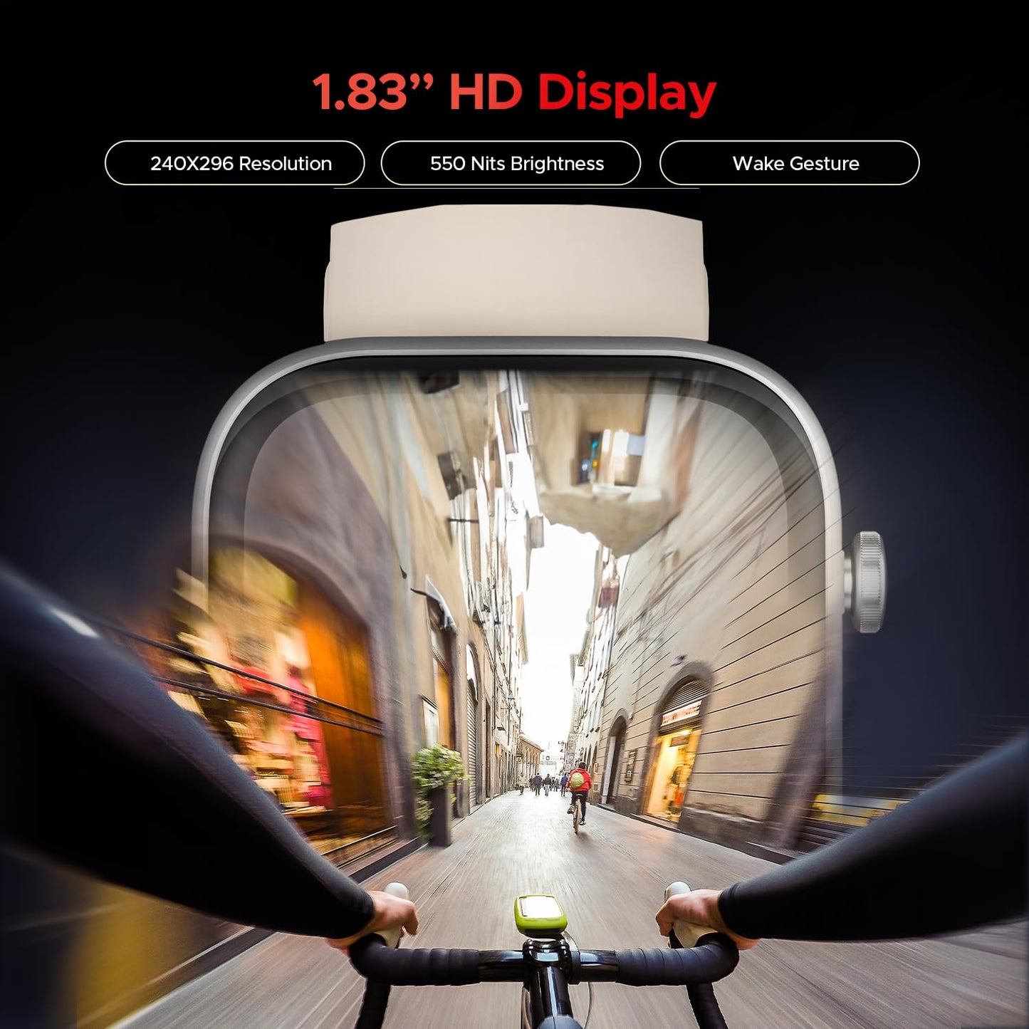 (Open Box) boAt Storm Call 3 w/TBT Navigation, Daily Activity Tracker, DIY Watch Face Studio,700+ Active Modes, 1.83" (4.6 cm) HD Display Fitness Smart Watch for Men & Women(Active Black)