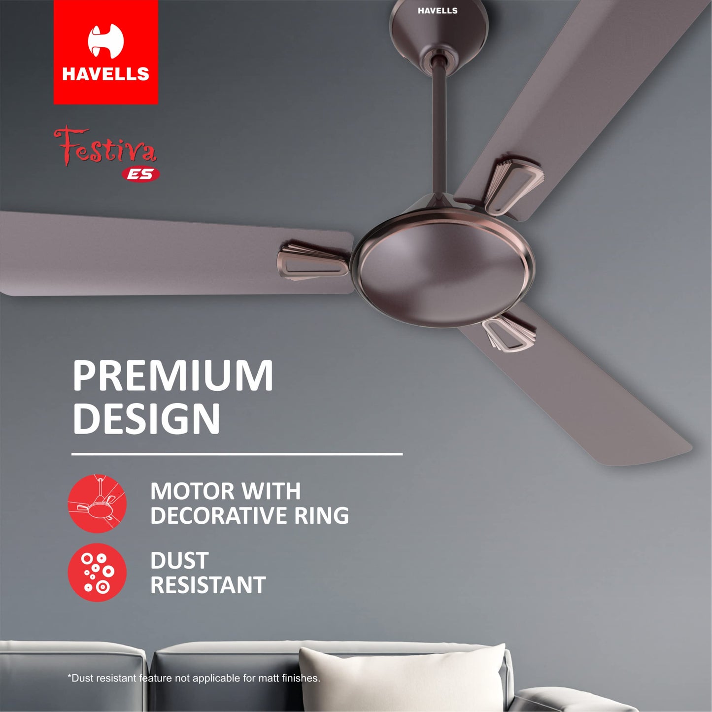 Havells Festiva 1200mm Dust Resistant Ceiling Fan