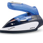 Havells Plastic Travel Buddy 800 Watt Steam Iron With Steam Burst, Cermanic Sole Plate, Foladable Handle, Horizontal & Vertical Steaming, 2 Years Warranty. (Blue Grey), 800 Watts