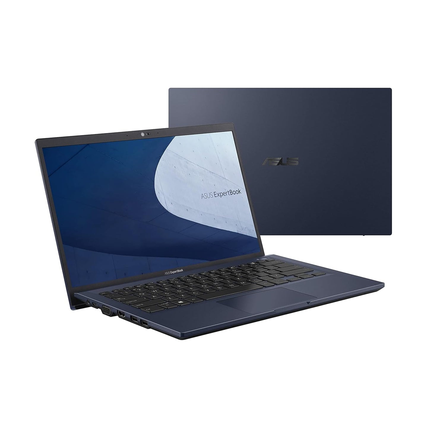 (Brand Refurbished) ASUS ExpertBook B1 Business Laptop, 14” FHD, Intel Core i5-1135G7, 512GB SSD, 8GB RAM, Military Grade Durable, AI Noise Cancelling, Webcam Privacy Shield, Win 10 Pro, Star Black, B1400CEAE-EK4627X