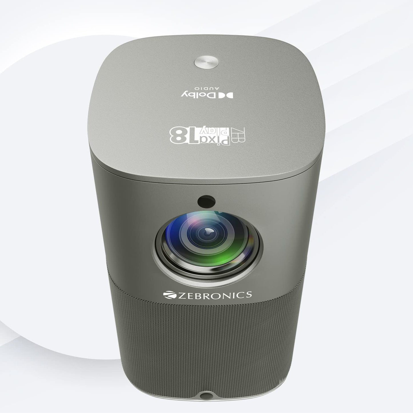 (Open Box) ZEBRONICS PIXAPLAY 22, Smart Projector, 3400 Lumens, 4K Support,160 Inch Screen Size, Supports Bluetooth, HDMI, USB, WiFi, 720p Native, Powerful Speaker, Electronic Focus, APP Support, Miracast