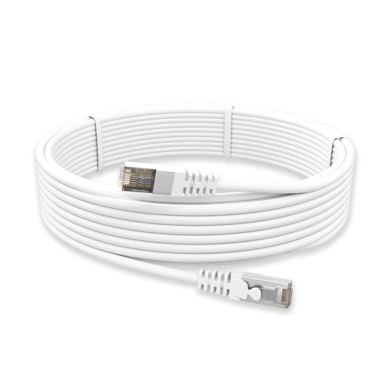 (Open box)Quantum RJ45 Ethernet Patch/LAN Cable with Gold Plated Connectors Supports Upto 1000Mbps -32Feet (10 Meters), White