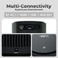 (Open Box) ZEBRONICS PIXAPLAY 22, Smart Projector, 3400 Lumens, 4K Support,160 Inch Screen Size, Supports Bluetooth, HDMI, USB, WiFi, 720p Native, Powerful Speaker, Electronic Focus, APP Support, Miracast