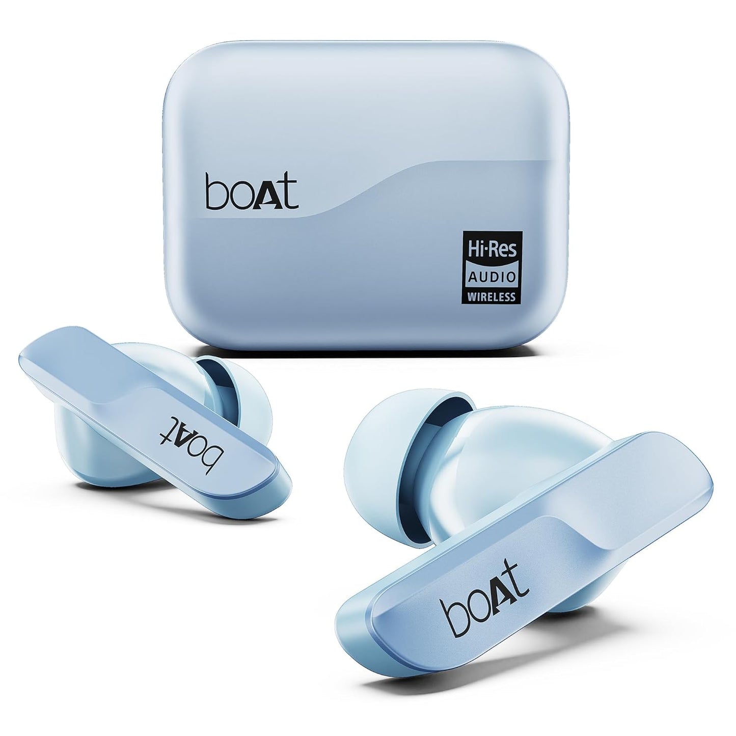 (Open box) boAt Airdopes 800 w/ Dolby Audio, 4 Mics AI-ENx Tech, Titanium Drivers & ASAP Charge Bluetooth  (Interstellar Black, True Wireless)