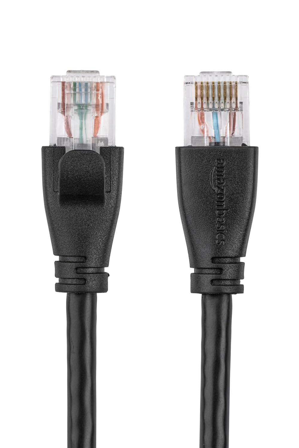 (Open Box) Amazon Basics RJ45 Cat-6 Ethernet Patch Internet Cable For Personal Computer - 50 Feet (15.2 Meters) (Black)