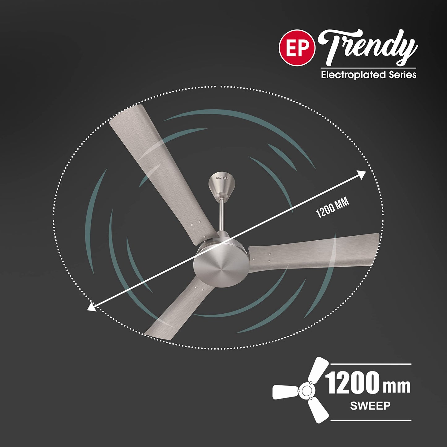 Havells 1200mm EP Trendy Energy Saving Ceiling Fan