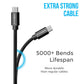 (Open Box) Ambrane ACT-2 2.4A Type C to USB A Fast Charging Cable for Type C Mobiles (2 Meter, 6.6 Feet) (White)