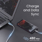 (Open Box) Ambrane 2.4A Fast Charging Output Cable with Micro to USB for Mobile, Neckband, True Wireless Earphone Charging, 480mbps Data Sync Speed, 1m Length (ACM - AZ1, Black)