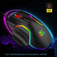 (Open Box) Ant Esports GM320 RGB Optical Wired Gaming Mouse | 8 Programmable Buttons | 12800 DPI I Ergonomic Design with Braided Cable - Black