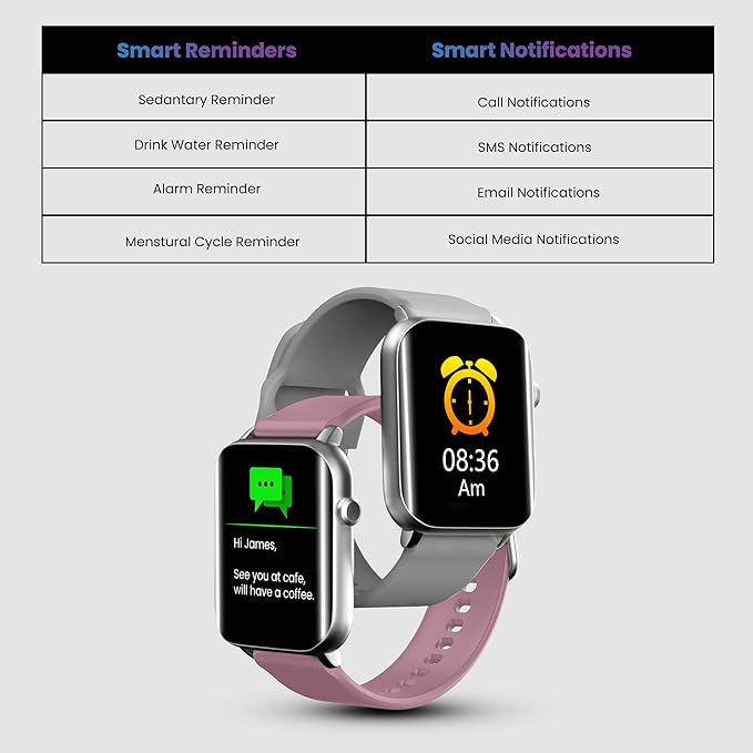 (Open Box) TAGG Verve Ultra Smartwatch with 1.69'' 3D Curved Display, Real SPO2, and Real-Time Heart Rate Tracking, 10 Days Battery Backup, IPX68 Waterproof