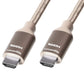 (Open Box)AmazonBasics 10.2 Gbps High-Speed 4K HDMI Cable with Braided Cord, 3-Foot, Light Grey