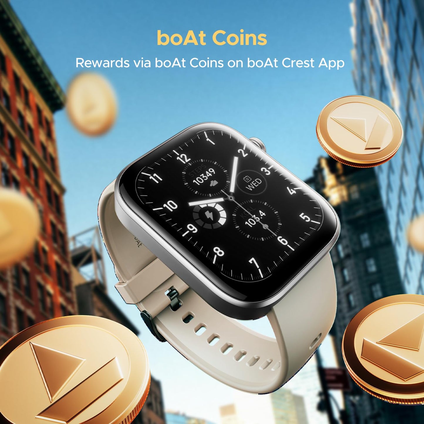 (Open Box) boAt Storm Call 3 w/TBT Navigation, Daily Activity Tracker, DIY Watch Face Studio,700+ Active Modes, 1.83" (4.6 cm) HD Display Fitness Smart Watch for Men & Women(Active Black)