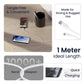 (Open Box) Ambrane 2.4A Fast Charging Output Cable with Micro to USB for Mobile, Neckband, True Wireless Earphone Charging, 480mbps Data Sync Speed, 1m Length (ACM - AZ1, Black)