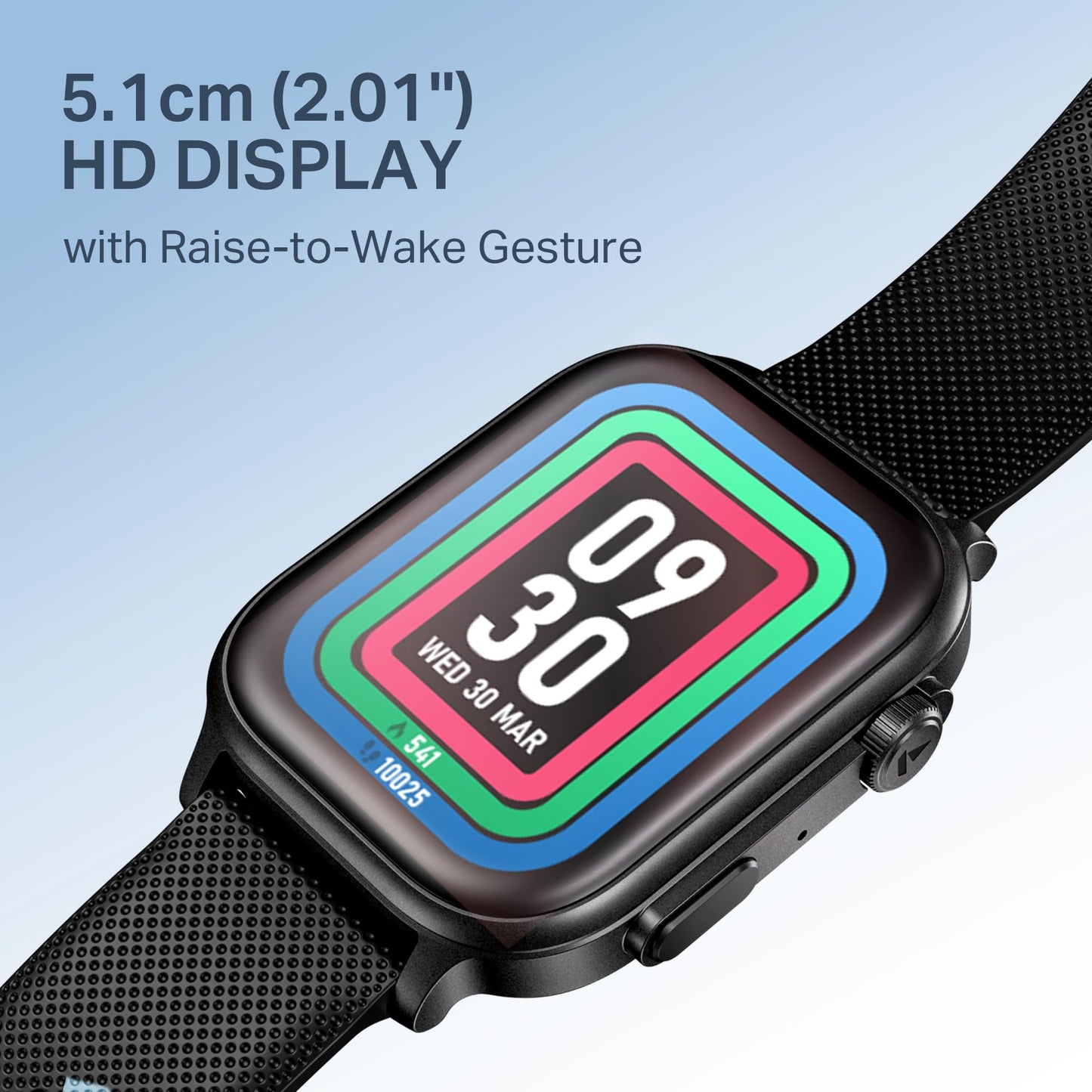 (Open Box) boAt Storm Infinity Plus w/15 Days Extensive Battery fueled by Huge 550mAh Battery, Fast Charge, 1.83”(4.65cm)HD Display, Functional Crown, BT Calling, Smart watch for Men & Women (Active Black)