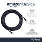 (Open Box) Amazon Basics RJ45 Cat-6 Ethernet Patch Internet Cable For Personal Computer - 50 Feet (15.2 Meters) (Black)