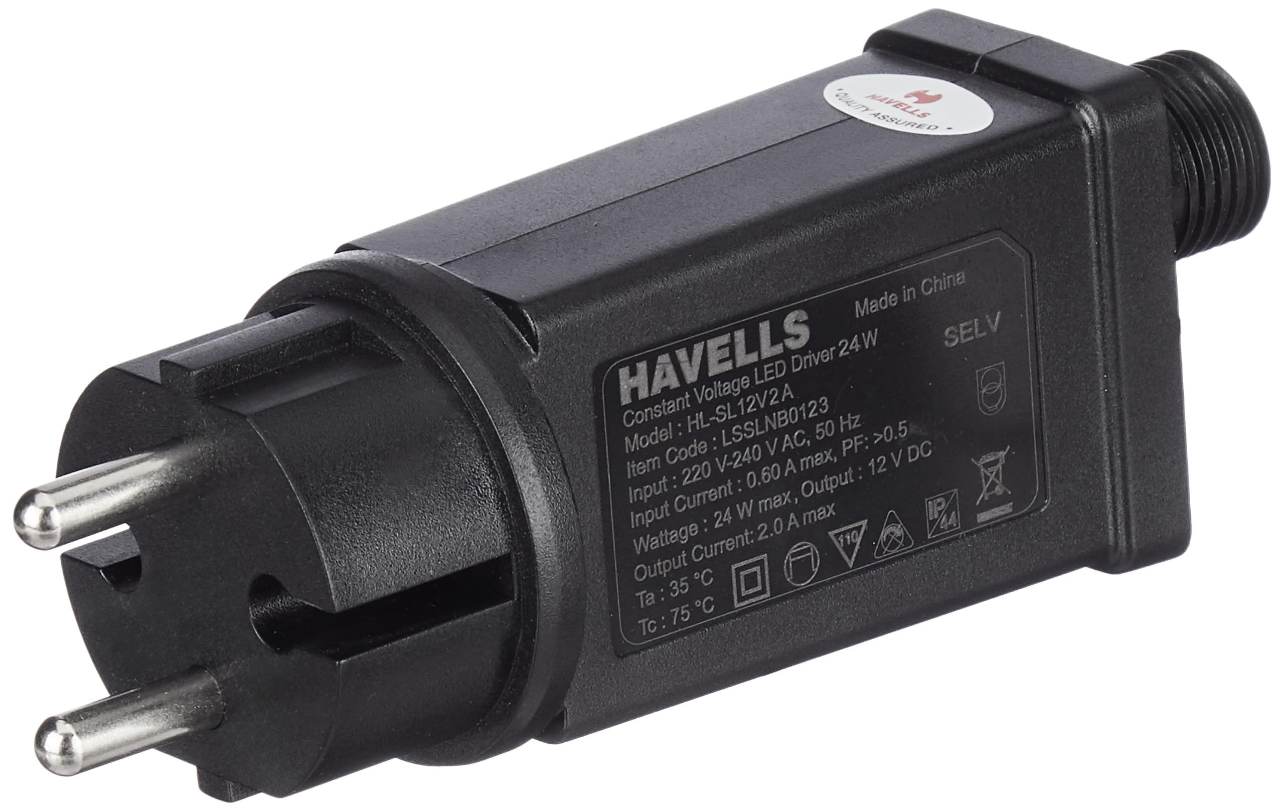 Havells Celebrations LED Strings CV Driver 12V 2A IP44 for String Exte ...