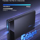 (Open Box)Dyazo 2.5 Inch SATA USB 3.0 HDD / SSD Portable External Hard Disk Enclosure 7 MM and 9.5 MM Tool Free , Supports UASP Max Upto 6TB (Black)