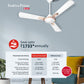 Havells 1200Mm Festiva Prime Bldc Motor Ceiling Fan|5 Stars Cf With Rf Remote, 100% Copper, Upto 57% Energy Saving|Eco Active Technology, 2 Year Warranty|(Pack Of 1, Dusk Chrome)