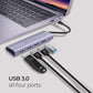 (Open Box) ZEBRONICS 4-in-1 USB Type C Multiport Adapter - Zeb TA500U