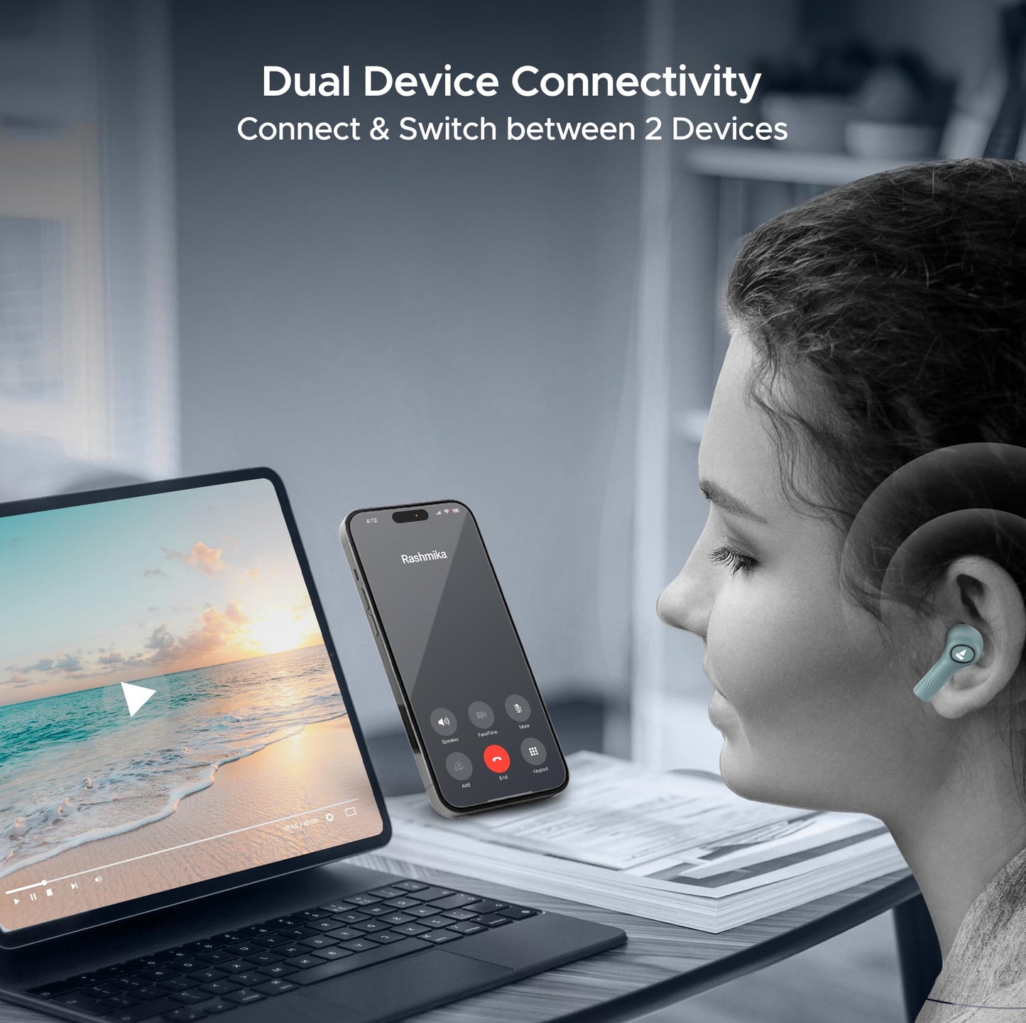 (Open Box) boAt Nirvana Ion ANC 120HRS Battery, Crystal Bionic Sound w/Dual EQ Modes, 4Mics ENx, App Support, Low Latency, IPX4, v.5.2 Bluetooth TWS in Ear Earbuds Wireless Earphones with mic