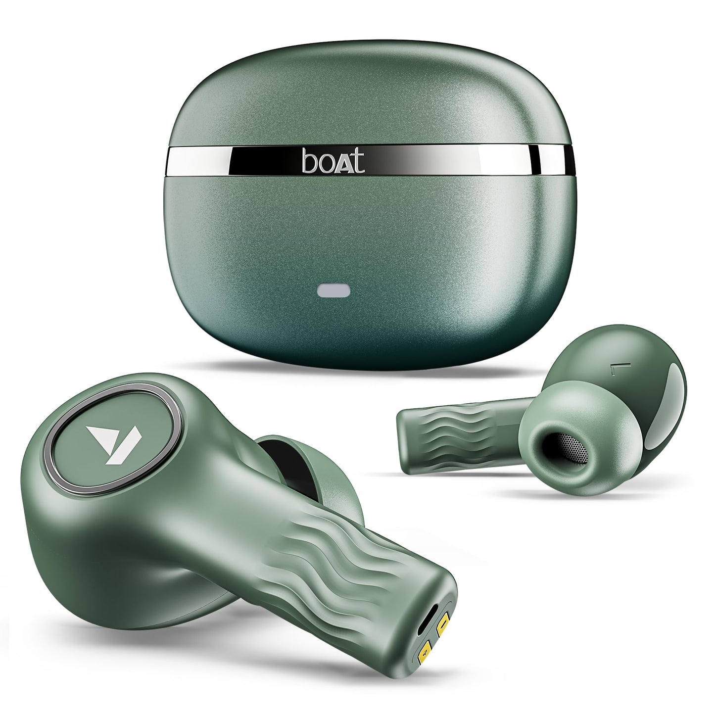 (Open Box) boAt Nirvana Ion ANC 120HRS Battery, Crystal Bionic Sound w/Dual EQ Modes, 4Mics ENx, App Support, Low Latency, IPX4, v.5.2 Bluetooth TWS in Ear Earbuds Wireless Earphones with mic