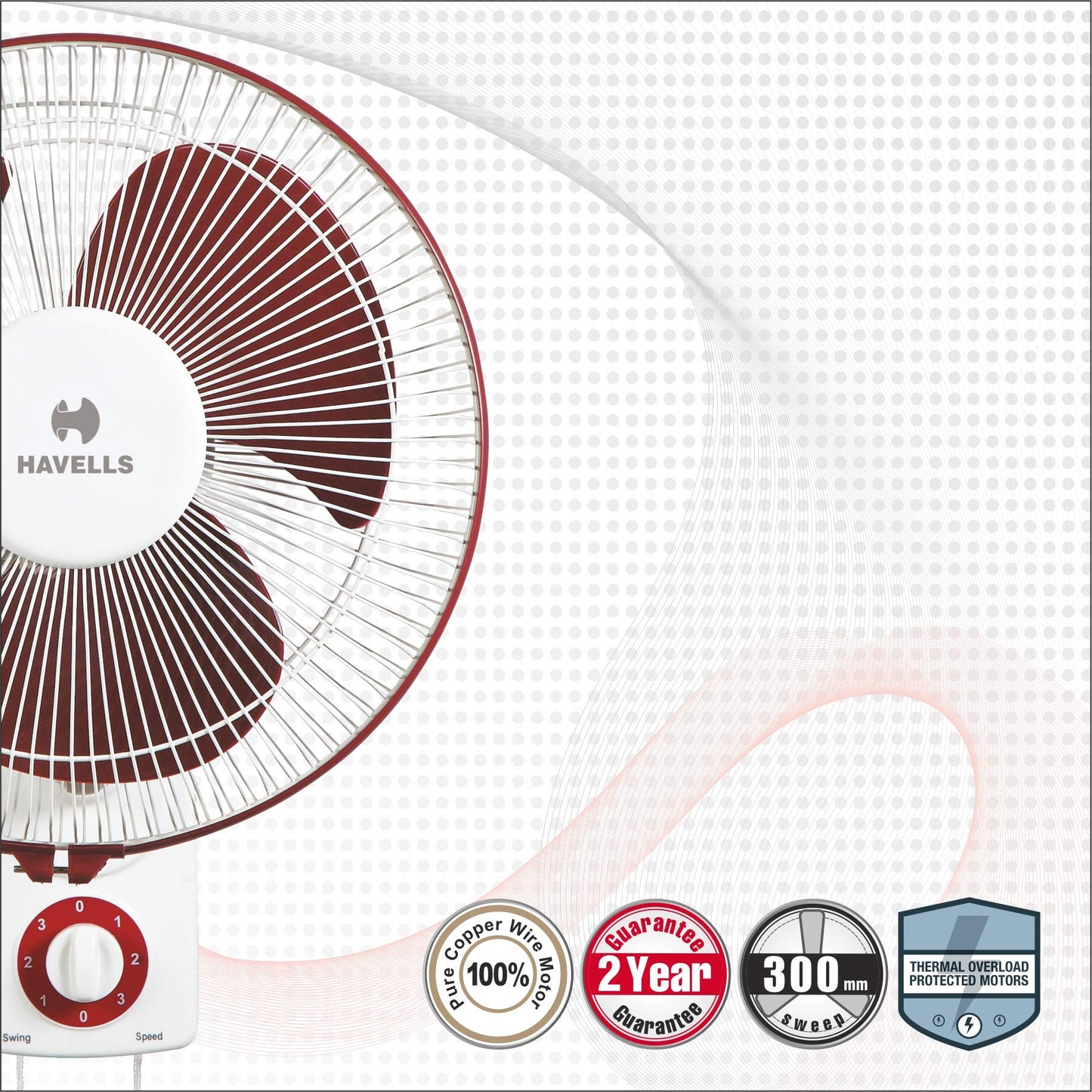 Havells Platina High Speed 400mm Wall Fan