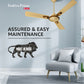 Havells 1200Mm Festiva Prime Bldc Motor Ceiling Fan|5 Stars Cf With Rf Remote, 100% Copper, Upto 57% Energy Saving|Eco Active Technology, 2 Year Warranty|(Pack Of 1, Dusk Chrome)