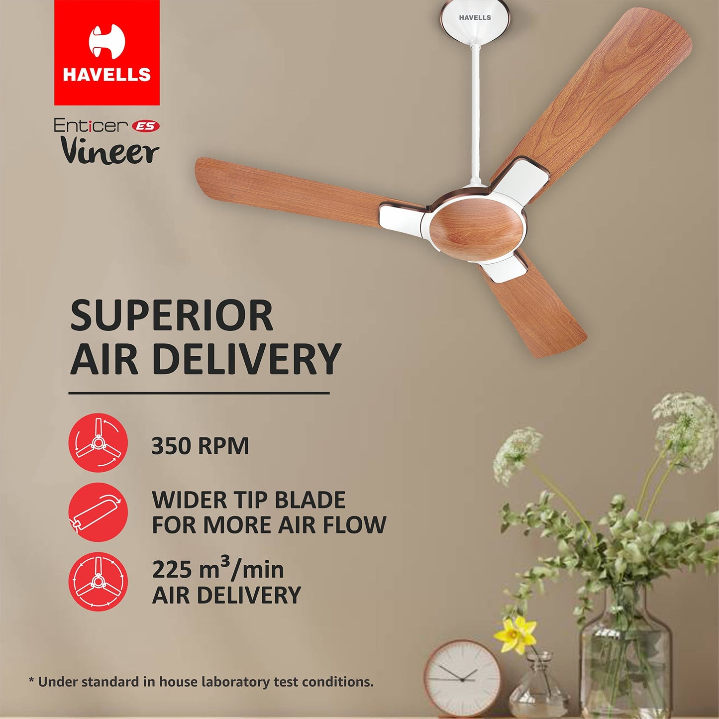 Havells 1200 mm ENTICER ES ESPRESSO BROWN COPPER, 2 Star