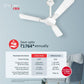 Havells 1200Mm Enticer Bldc Motor Ceiling Fan 5 stars With Remote,100% Copper Upto 55% Energy Saving With Eco Active Technology,High Air Delivery (Pack Of 1,Pearl White Chrome)