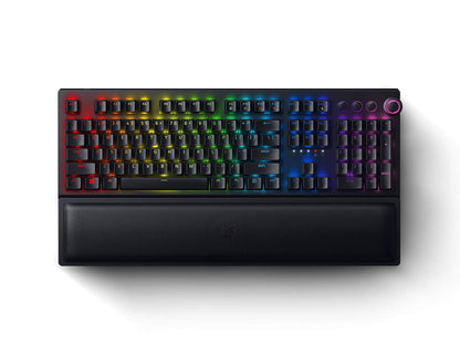 (Open Box) Razer BlackWidow V3 Pro Mechanical Wireless Gaming Keyboard: Green Mechanical Switches - Tactile & Clicky - Chroma RGB Lighting - Doubleshot ABS Keycaps - Transparent Switch Housing - Bluetooth/2.4GHz