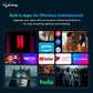 (Open Box) Lifelong Lightbeam Smart Projector for Home 4K Support, Native 720p HD Resolution, 2500 Lumen, Rotabable Design, Speaker, Android 11 with Built-in Apps (Netflix, Prime, Youtube) WiFi, 100''Max Display