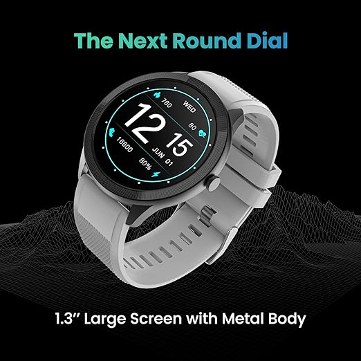 (Open Box) TAGG Kronos Lite V18 Full Touch Smartwatch with Display 60+ Sports Modes, Waterproof Rating, Sp02 Tracking, Live Watch Faces, Days