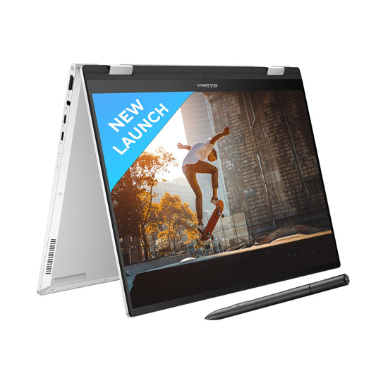 (Brand Refurbished) ASUS Zenbook 14 Flip OLED (2023), Intel Core Evo I7-1360P 13Th Gen, 14" (35.56 Cm) 2.8K 90Hz OLED, (16Gb Ram & 1Tb Ssd), Up3404Va-Kn753Ws Eos 2 Messenger Bag (Black) - Windows