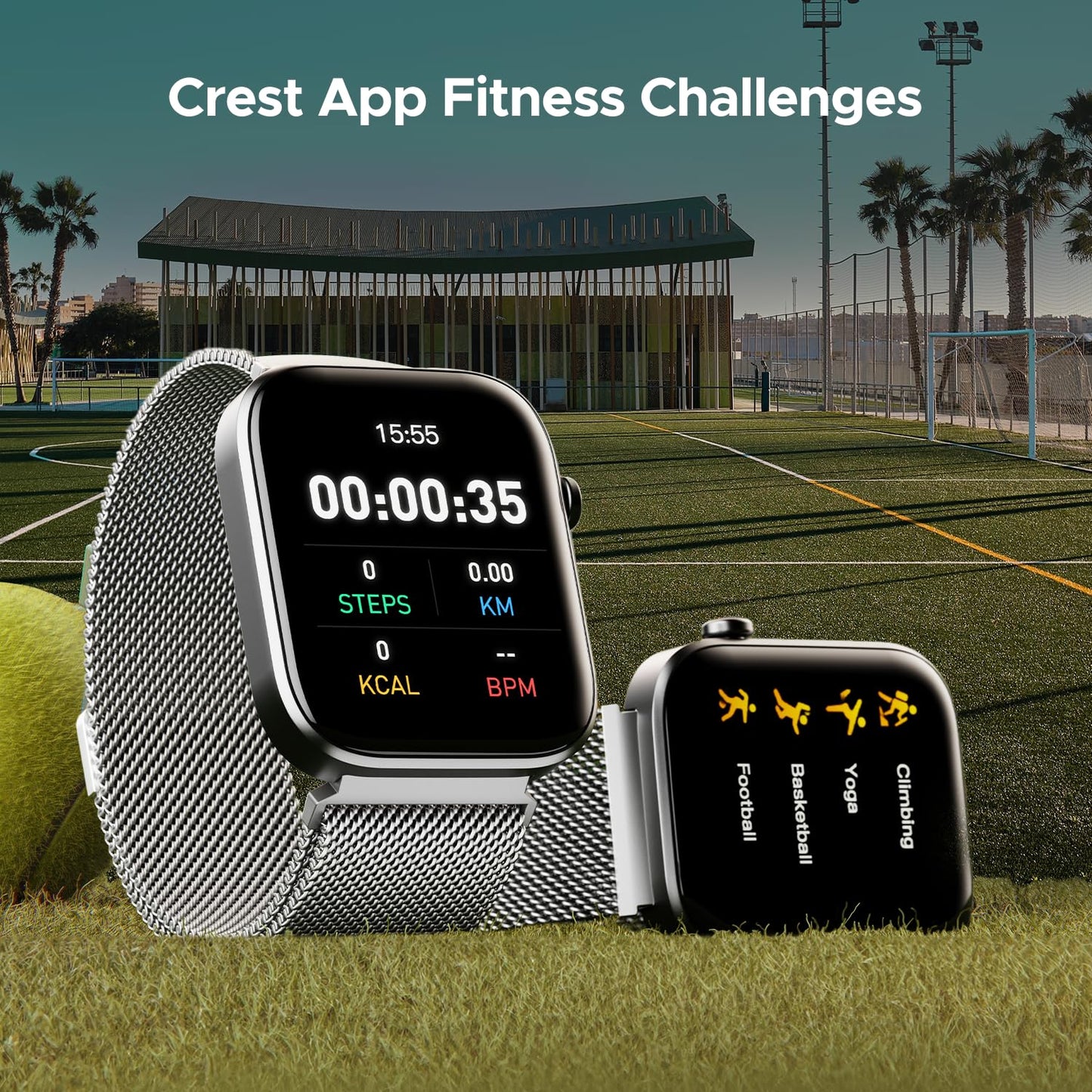 (Open Box) boAt Storm Call 3 w/TBT Navigation, Daily Activity Tracker, DIY Watch Face Studio,700+ Active Modes, 1.83" (4.6 cm) HD Display Fitness Smart Watch for Men & Women(Active Black)