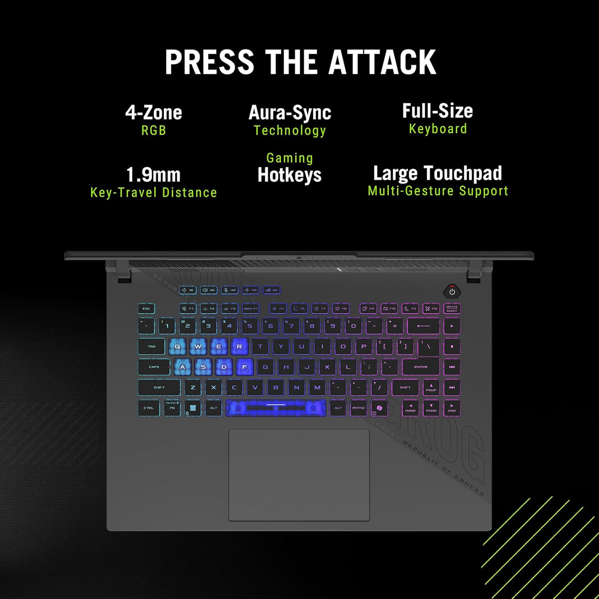 (Brand Refurbished) ASUS ROG Strix G16, AMD Ryzen 9-8940HX, Gaming Laptop(RTX 5060-8GB/115W TGP/16GB/1TB /2.5K QHD+/16"/240Hz/90WHrs/Windows 11/Eclipse Gray/2.5 Kg) G614PM-S5046WS