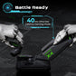 (Open Box) TRIGGR Kraken X4 with 13mm Drivers, 40ms Latency, ENC, 60H Battery, Rubber Finish, v5.4 Bluetooth (Gotham Black, True Wireless)